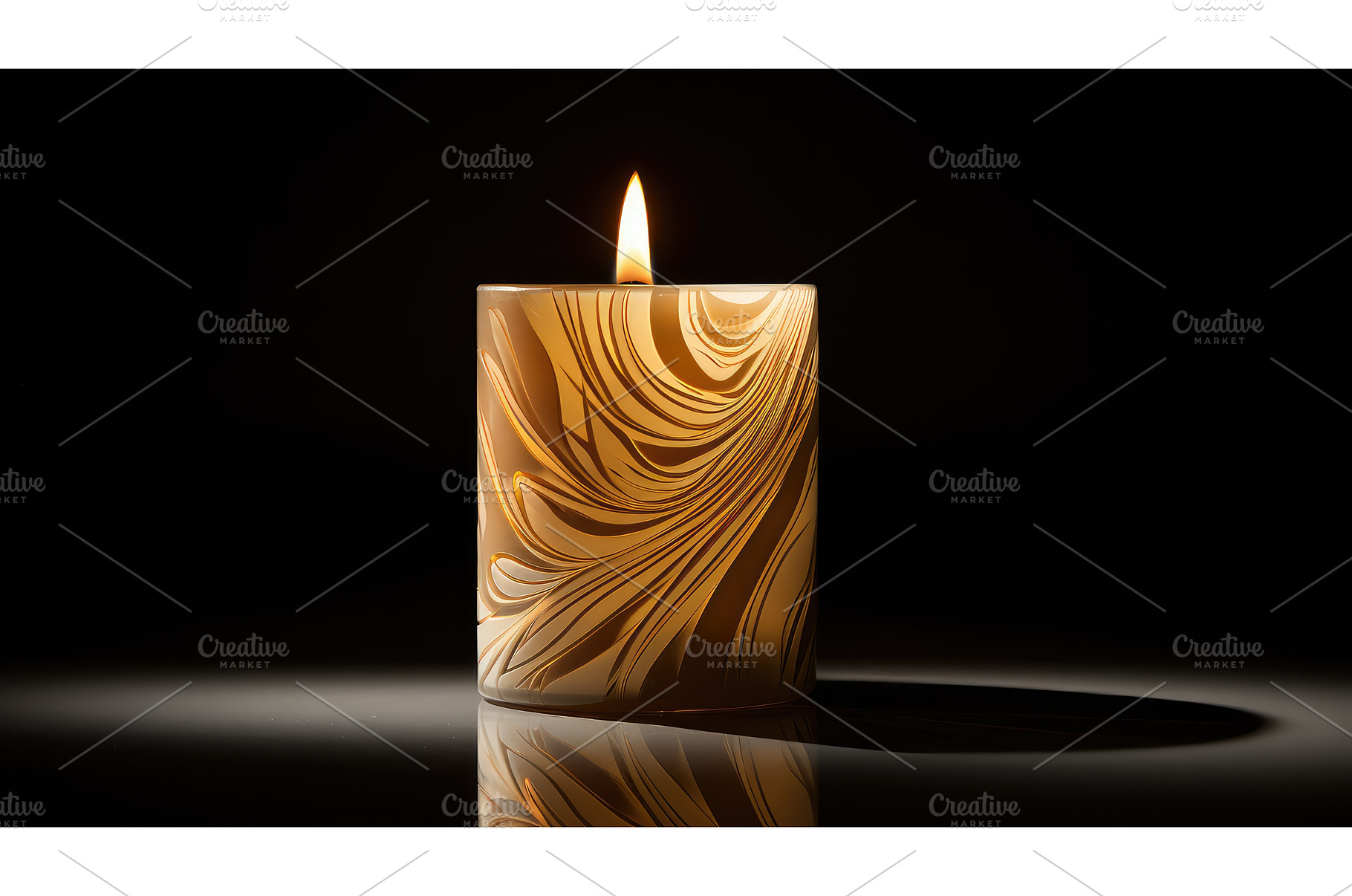 scented one candle ai generated, a Beauty & Fashion Photo by pikepicture
