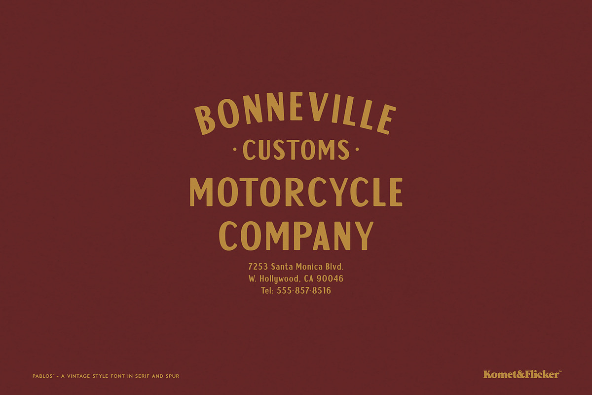 Pablos - Sans & Spur, a Sans Serif Font by Komet & Flicker (Photo 3 of 13)