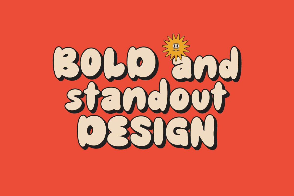 GF Magic - Retro Groovy Font, a Sans Serif Font by GroovyFontCo (Photo 7 of 9)