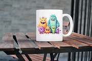 Cute Monster Family Watercolor Clipa, an Object Graphic by Regulrcrative (Thumbnail 4 of 11)