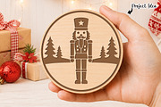 Christmas Nutcracker Wooden Sign SVG, an Object Graphic by OK Design (Thumbnail 1 of 3)