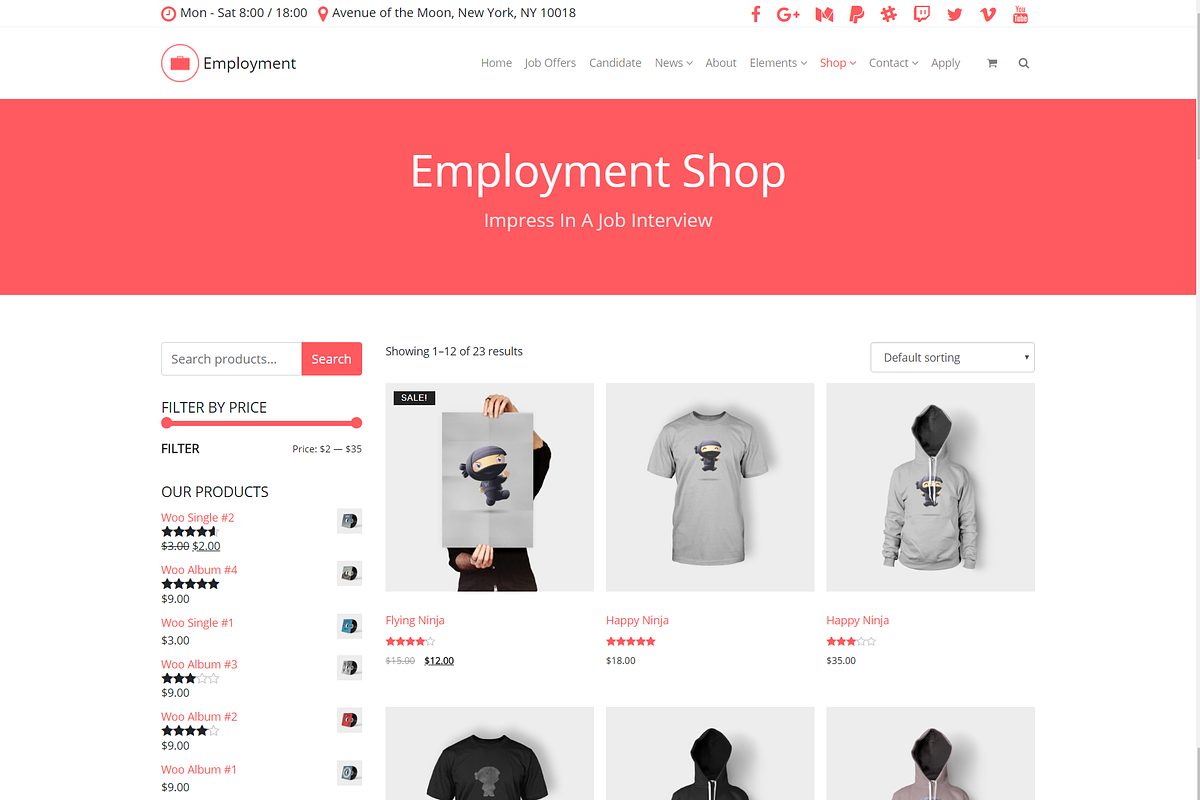 Employment WordPress Theme, a WordPress Template by Visualmodo (Photo 22 of 24)