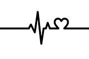 Modern heartbeat symbol icon vector, an Illustration by Amazin_art (Thumbnail 13 of 20)