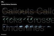 126 Blotted Marker Elements, a Texture Illustration by mockstock (Thumbnail 3 of 5)