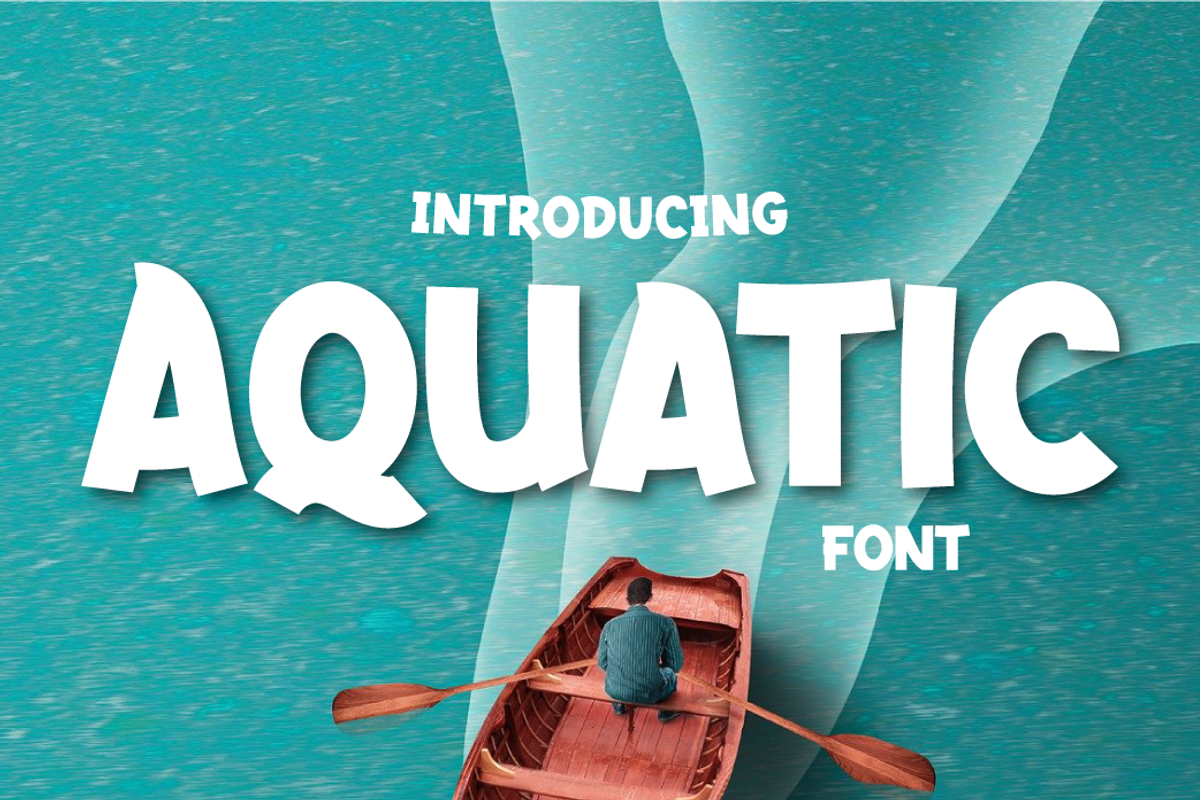 Aquatic, a Sans Serif Font by twinstd (Photo 1 of 11)