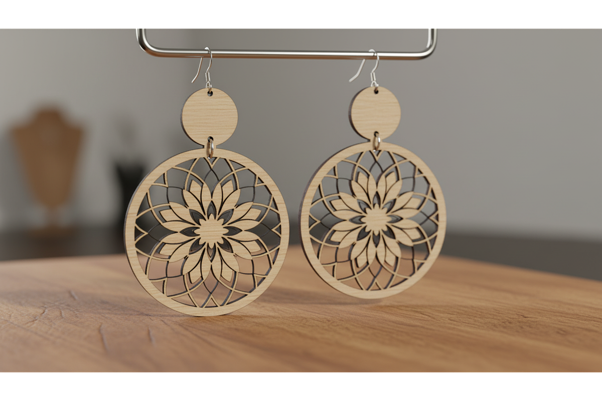 Flower Earrings Vector Set, a Graphic by musafir_fashion (Photo 11 of 11)
