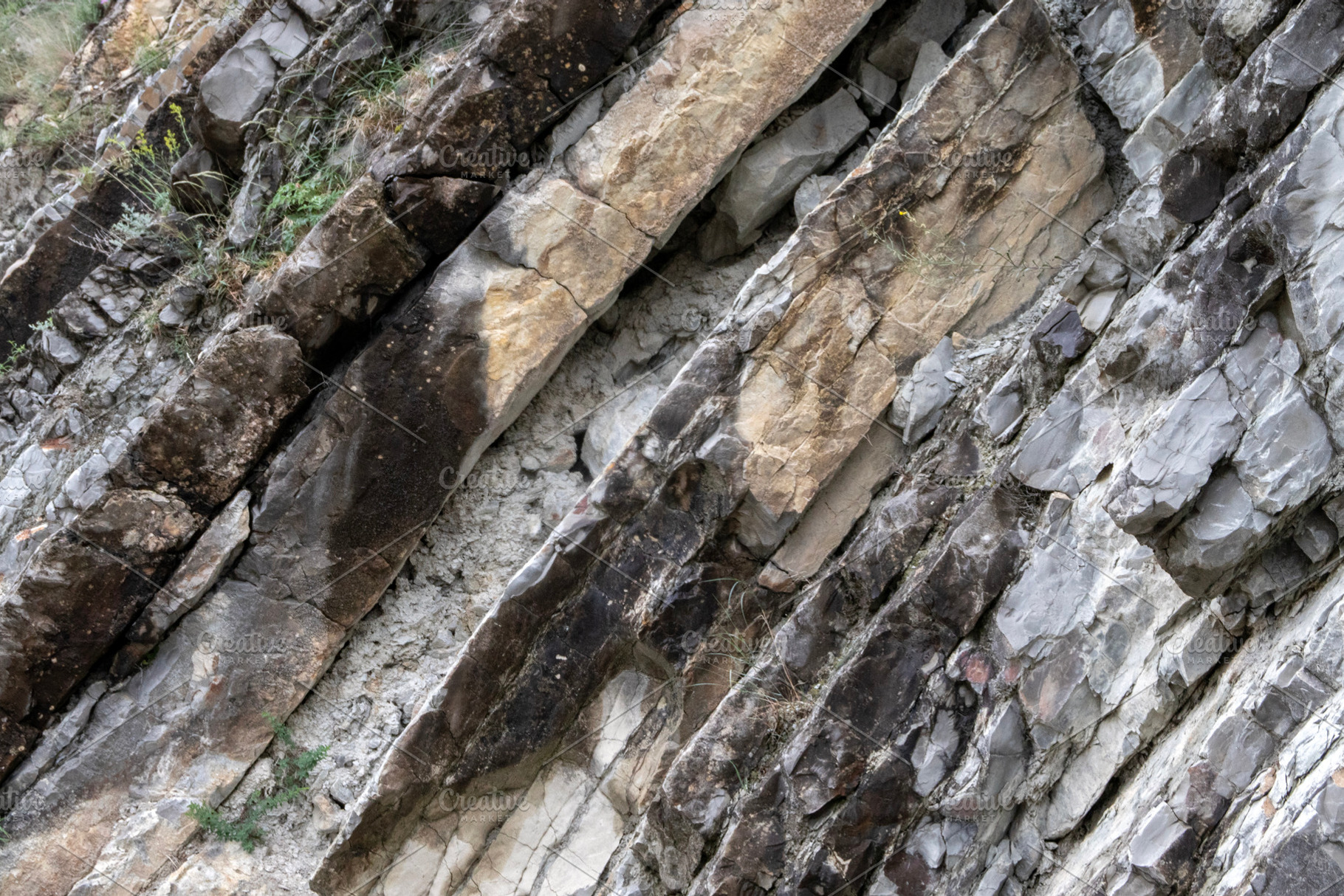 Cross-section of rocks., an Abstract Photo by Schreibikus