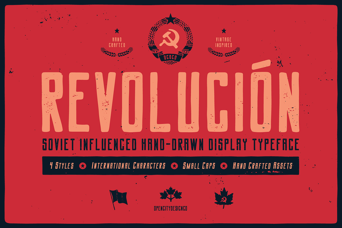 The Vintage Wartime Collection, a Font by OPENCITYDESIGNCO (Photo 22 of 25)