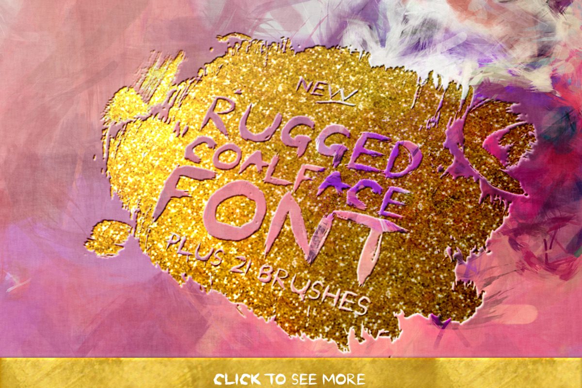 Coalface Font + Gold & Silver Styles preview 3