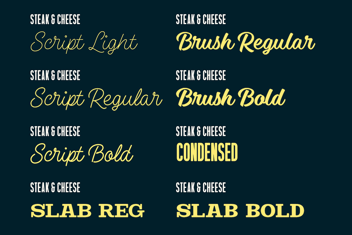 Steak & Cheese Bundle, a Slab Serif Font by Fenotype (Photo 10 of 14)