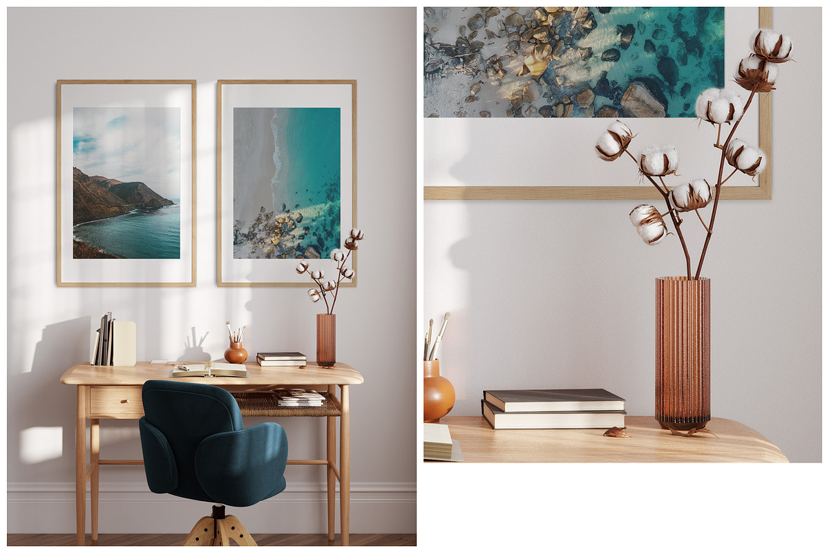 Frame & Wall Mockup Bundle Sunshine, a Print Template by Yuri-U (Photo 3 of 15)