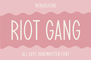Riot Gang - Handwriting Font, a Handwritten Font by ariodsgn (Thumbnail 1 of 9)