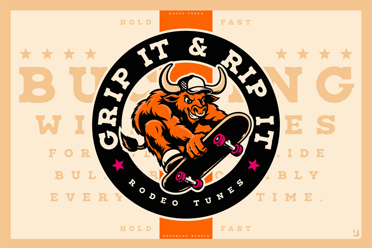 Rodeo Tunes - Western Slab Serif, a Slab Serif Font by UppercapType (Photo 3 of 21)