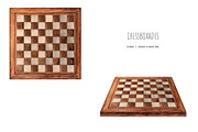 Watercolor chess game clipart, an Object Illustration by Art and Funny (Thumbnail 7 of 8)