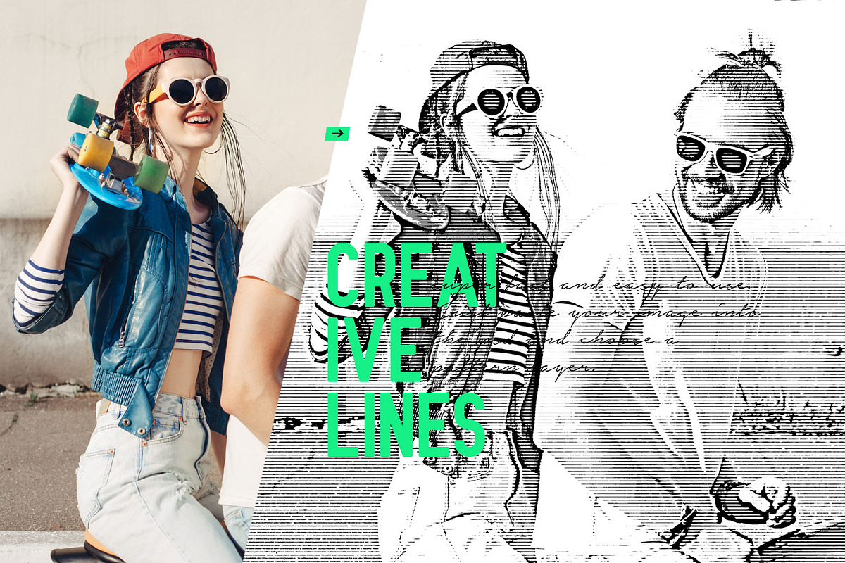 Horizontal Line Halftone Action, an Action Add-On by DuoFankaar (Photo 7 of 8)