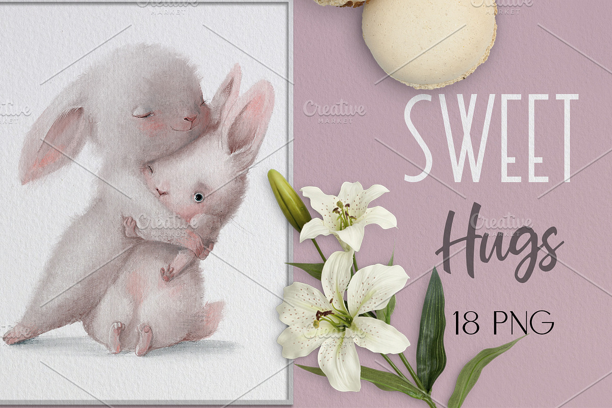 Sweet Hugs, an Animal Illustration by Eve Farb (Photo 5 of 5)