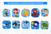 Worksheet Kit Underwater, an Education Illustration by arsansp (Thumbnail 3 of 5)