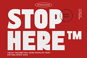Stop Here -  Bold Sans Font, a Sans Serif Font by Lettersiro (Thumbnail 1 of 8)