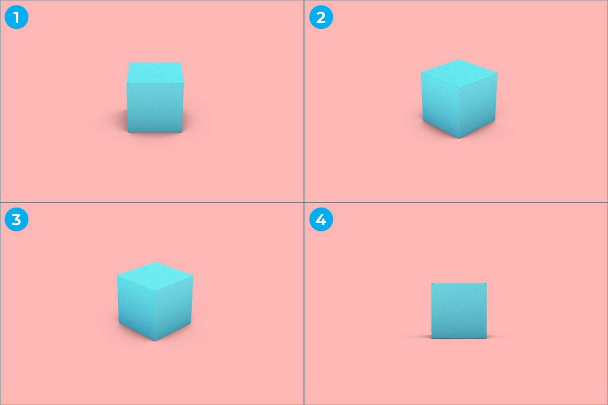 Carton Square Box Mockup, a Packaging Mockup by Illusiongraphic (Photo 7 of 8)