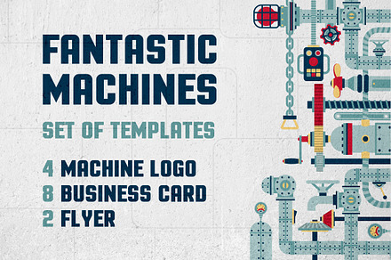 Fantastic Machine Templates, a Business Card Template by Agor2012 shop