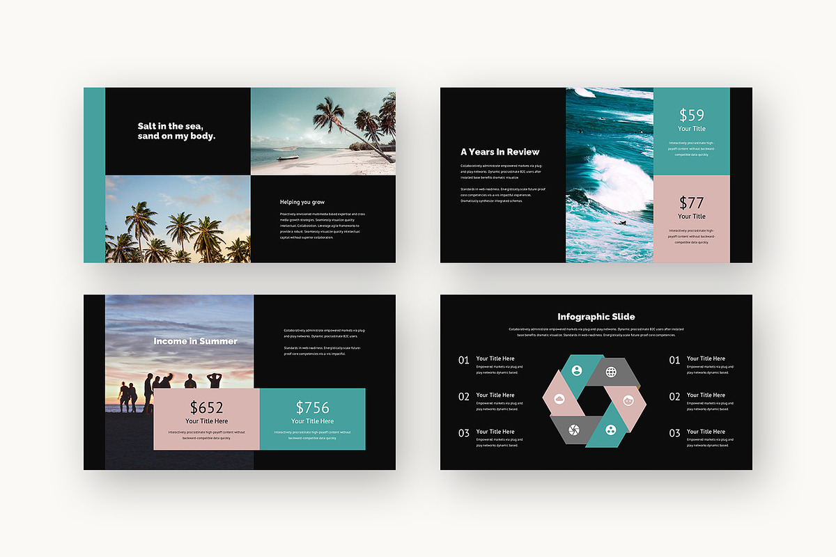 Deza : Beach Vacation Powerpoint, a Presentation Template by Punkl Camp (Photo 14 of 16)