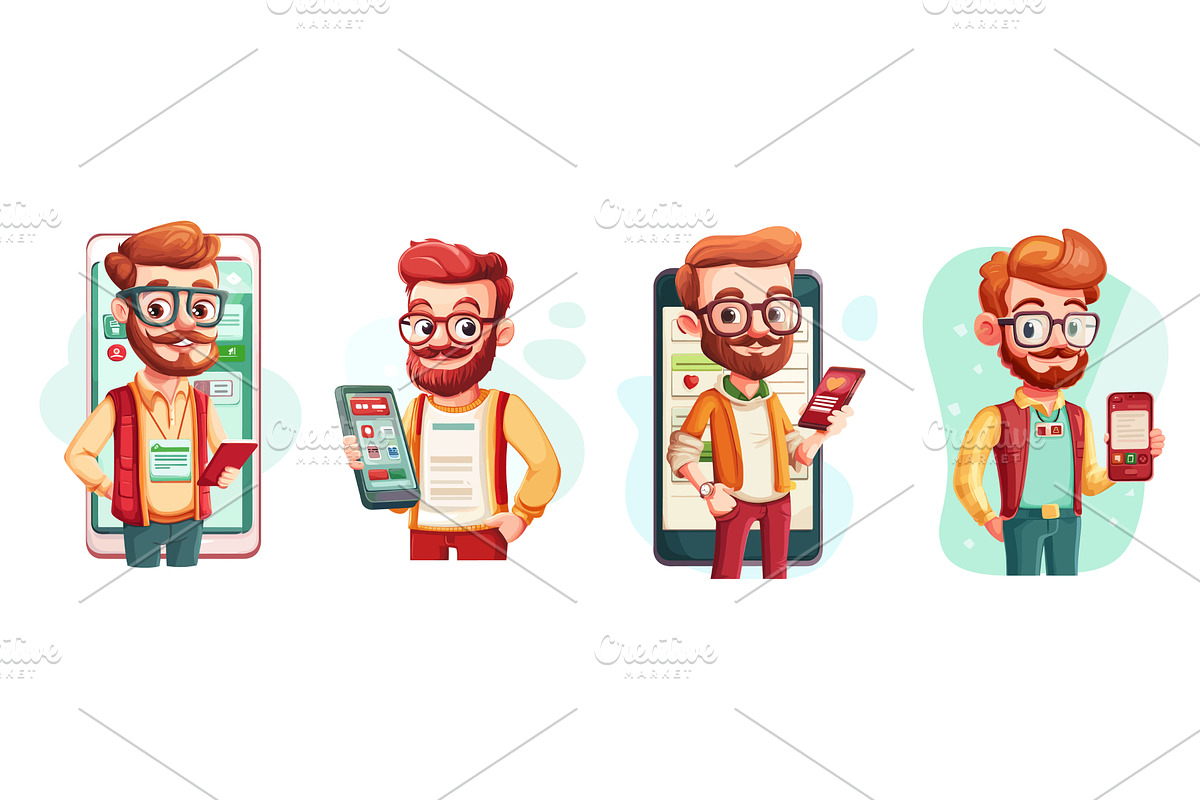 Mobile app developer. It engineer, a Person Illustration by Stock-Smart-Start