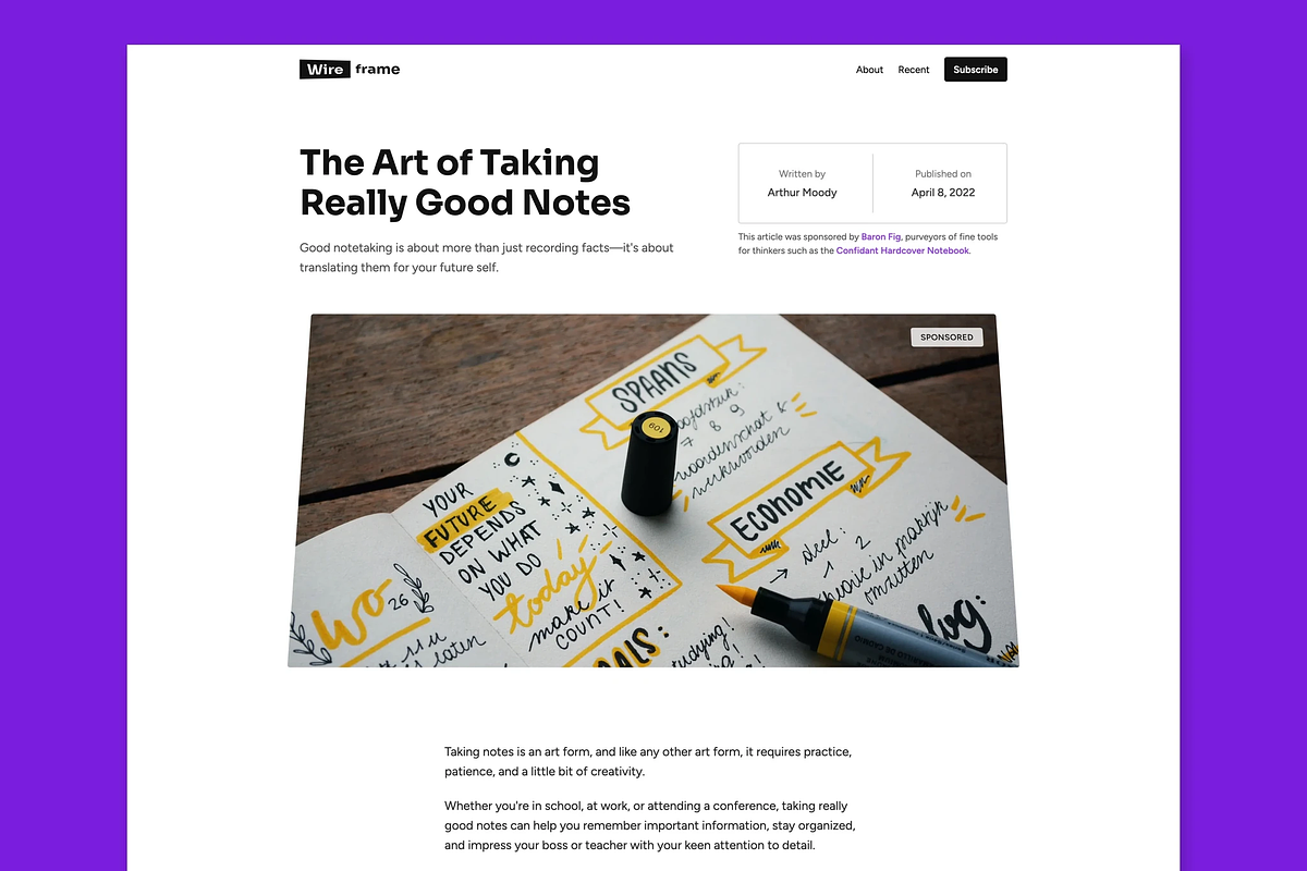 Wireframed Framer Template, a Landing Page Template by patrickward (Photo 2 of 3)