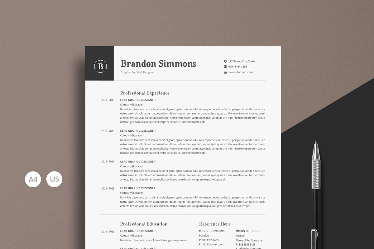 Word Resume, a Resume Template by paulresume (Photo 3 of 4)