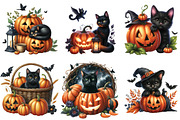 Black Cat And Pumpkin For Halloween, an Illustration by DreamArtGraphic (Thumbnail 2 of 5)