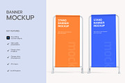 Street Stand Banner Mockup Set, an Advertising Mockup by graphypix (Thumbnail 3 of 4)