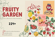 Fruit illustration vector poster, an Object Graphic by Yuliya Derbisheva (Thumbnail 1 of 10)
