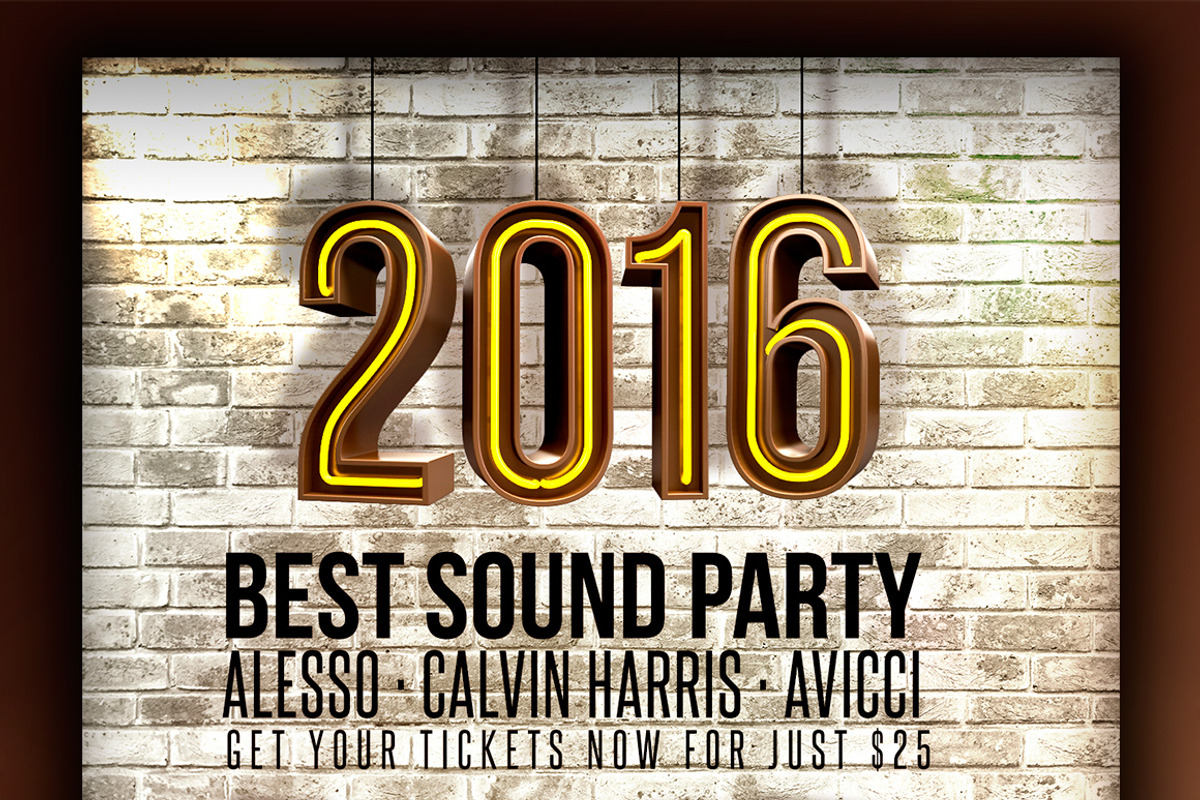 New Year's Eve 2016 Flyer, a Flyer Template by Graphicfy Templates (Photo 4 of 4)