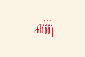city bar, drink club creative logo, a Branding & Logo Template by Vectoryzen