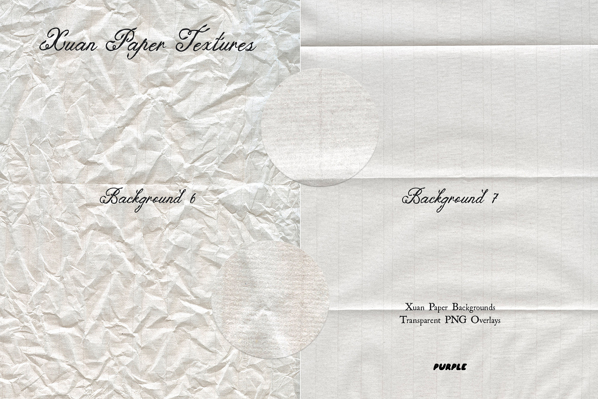 Xuan Paper Textures & PNG Overlays, a Texture Graphic by Purple (Photo 16 of 19)