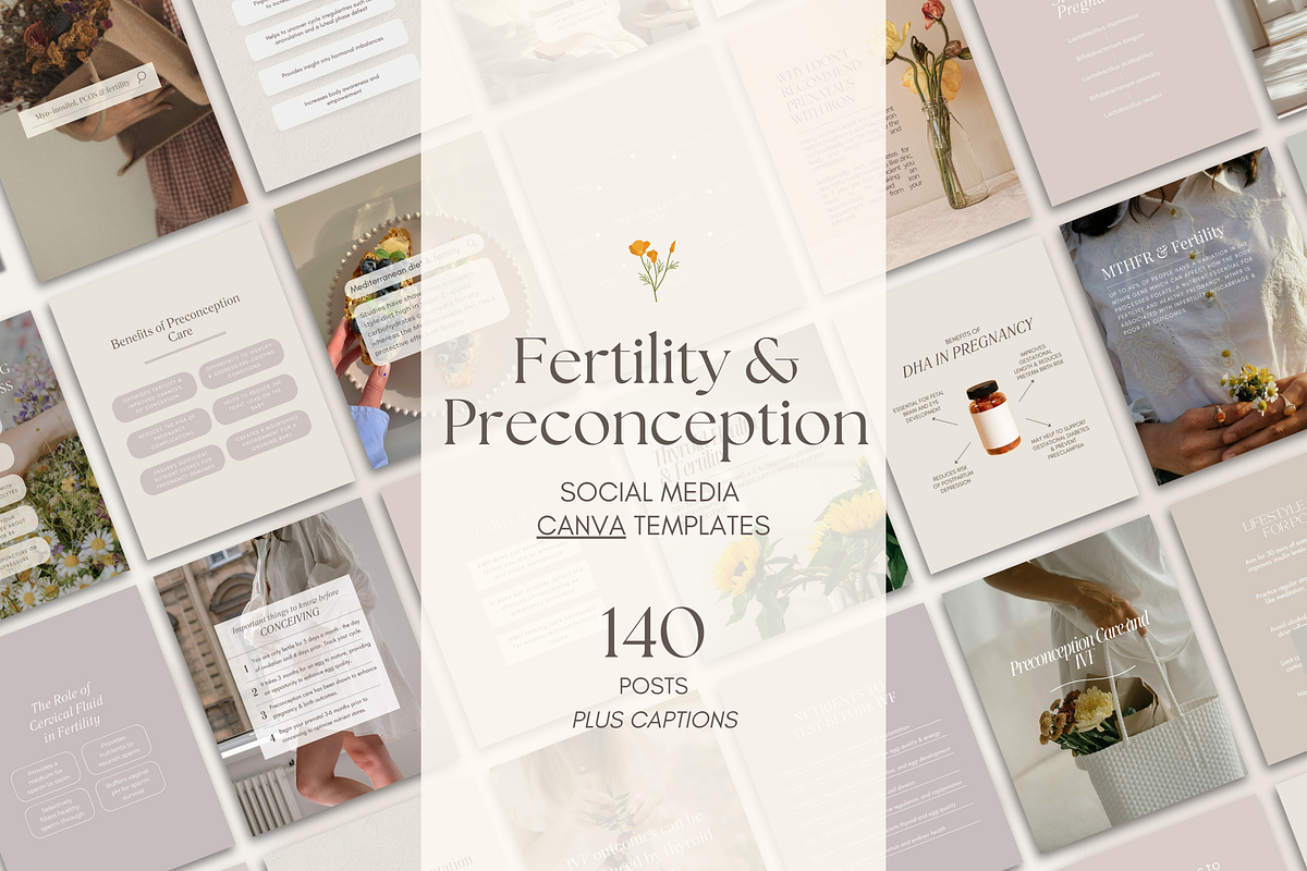 Fertility Social Media Templates, a Templates & Theme by Naturopath Hub (Photo 9 of 10)