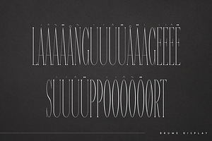 Brume - Super Long Display Font