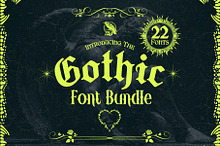 Gothic Font Bundle - 22 Fonts! by  in Fonts