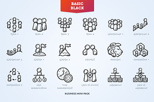 Teams And Values - Business Icons