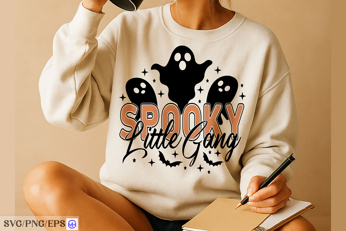 Spooky Little Gang SVG PNG T-shirt, a Graphic by mh_arif (Photo 2 of 3)