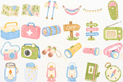 Camp Nursery Clipart Woodland Animal, a Seasonal Illustration by SugarCloudStudioArt (Thumbnail 2 of 7)