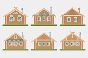 Log houses, an Object Illustration by daseugen (Thumbnail 2 of 5)