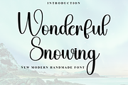 Wonderful Snowing, a Handwritten Font by FreshTypeINK (Thumbnail 1 of 8)