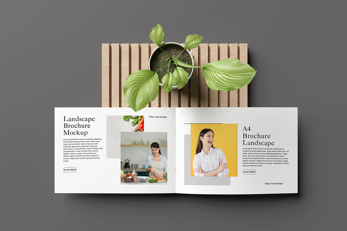 Landscape Brochure / Magazine Mockup, a Books & Magazine Mockup by Graphicell (Photo 4 of 5)