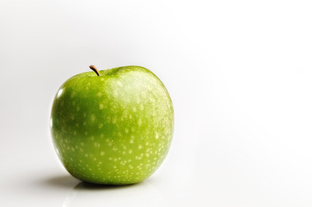 Juicy apple  front view, a Health & Medical Photo by Davizro's Market