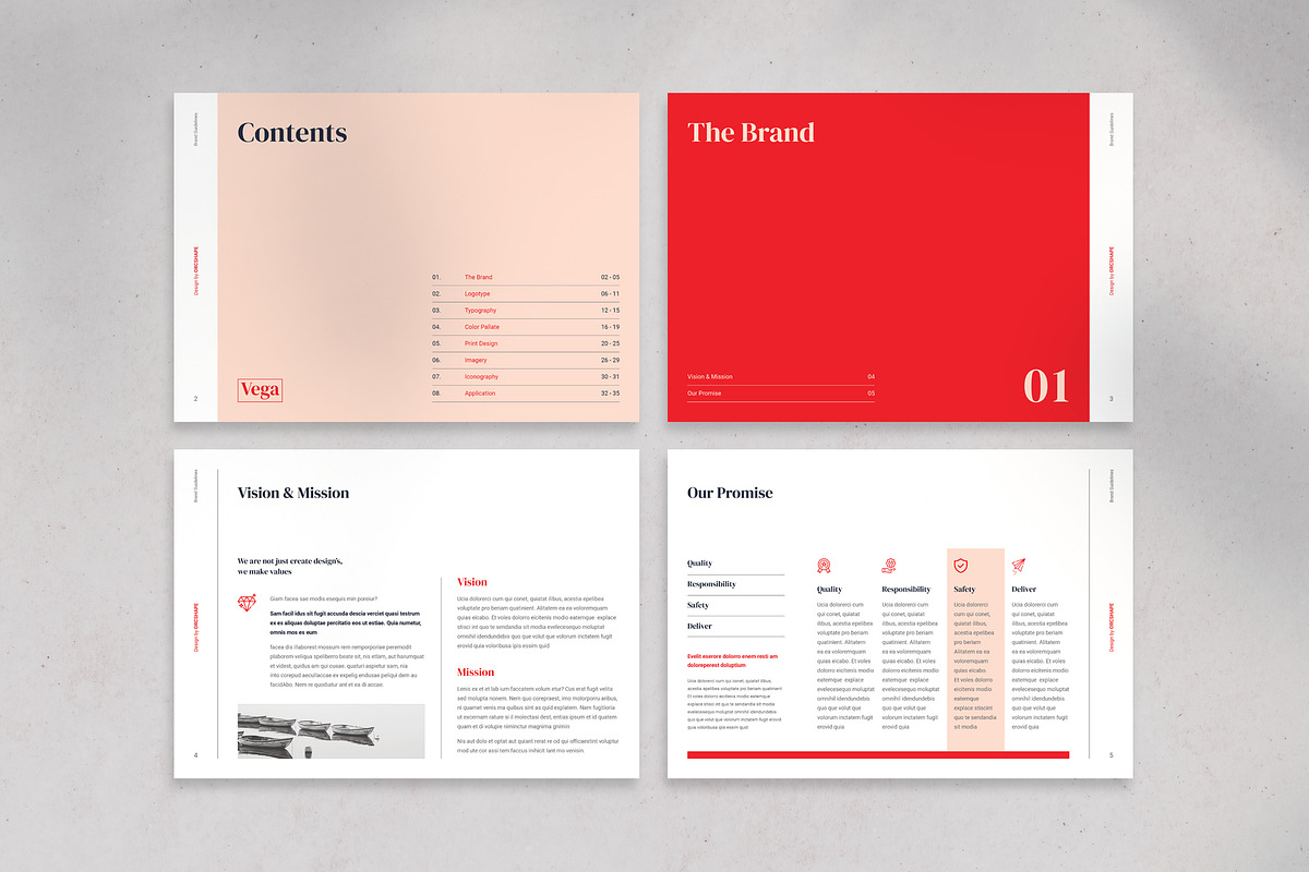 Brand Guidelines | Canva, InDesign, a Brochure Template by Orcshape Studio (Photo 3 of 14)