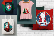 Santa Claus at Christmas Eve, a Decorative Illustration by defarmerdesign (Thumbnail 5 of 5)