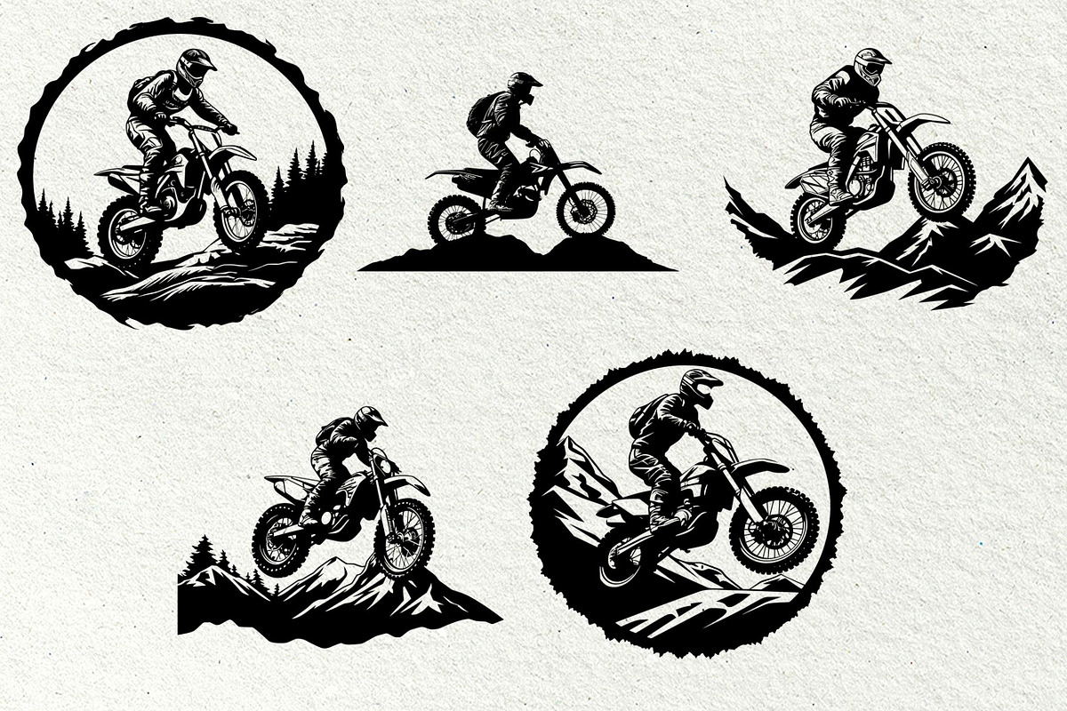 Motocross svg bundle. Dirt Bike, a Sport Illustration by DENIDigitalArtSudio (Photo 5 of 6)