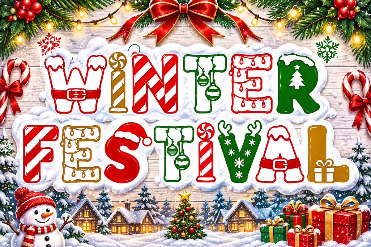 Jingle Wish, a Blackletter Font by Yoga Letter (Photo 3 of 11)