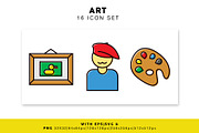 Art Icon Set, an Icon by VitaminRGB (Thumbnail 1 of 2)