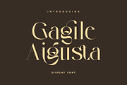 Gagile Aigusta - Modern Display Font, a Serif Font by Zakazis (Thumbnail 1 of 6)